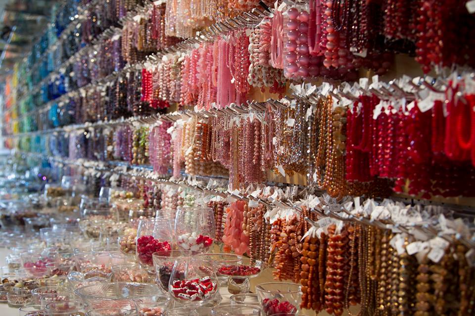 Wall of beads